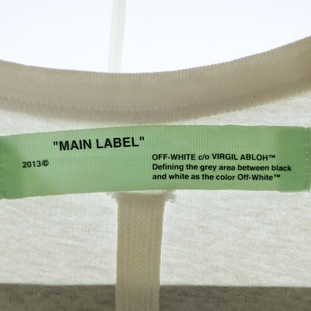 OFF-WHITE(オフホワイト) 18SS DIAG TEMPERATURE S/S TEE ダイアグ バックプリント 半袖tシャツ OMAA002S18185086 ホワイト