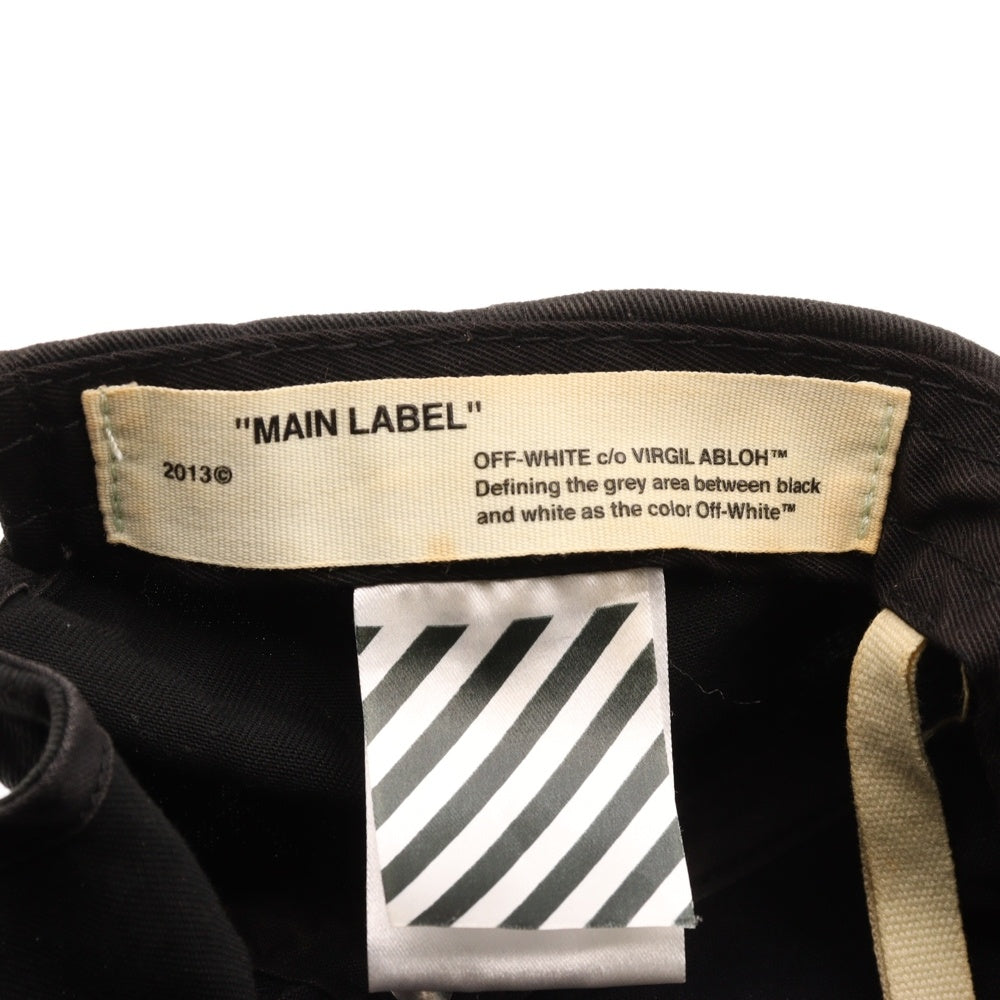 OFF-WHITE(オフホワイト) 17AW DIAG BRUSHED CAP ディアグブラッシュドキャップ 帽子OMLB007F17400089 ブラック
