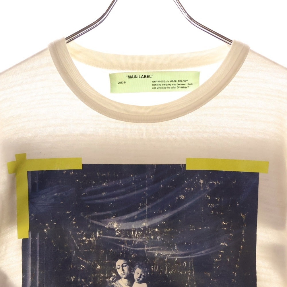 OFF-WHITE(オフホワイト) 17AW CARAVAGGIO PRINT LONG SLEEVE TEE カラヴァッジョプリントロングスリーブカットソー 長袖Tシャツ OMAB001F17185016 ホワイト