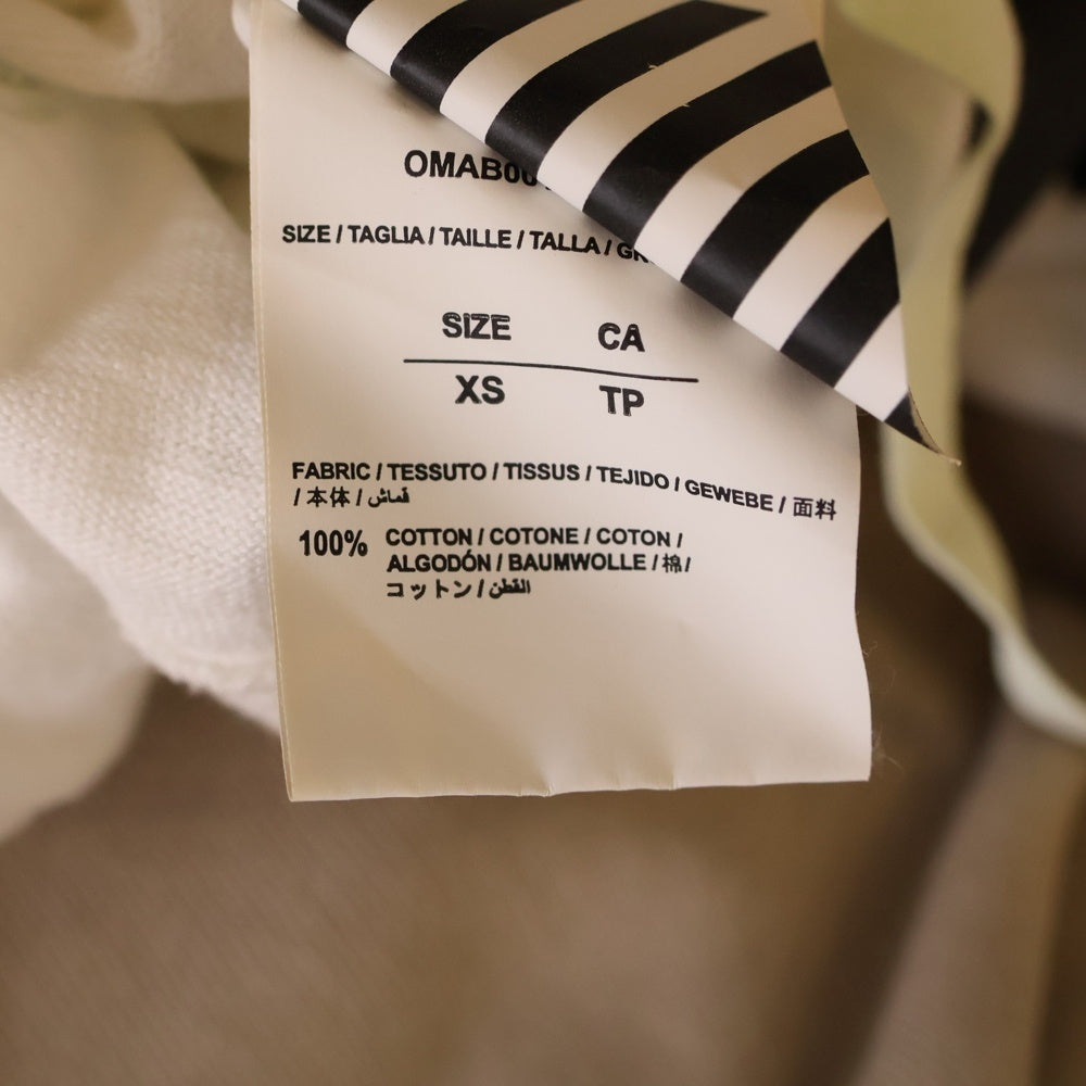 OFF-WHITE(オフホワイト) 17AW CARAVAGGIO PRINT LONG SLEEVE TEE カラヴァッジョプリントロングスリーブカットソー 長袖Tシャツ OMAB001F17185016 ホワイト