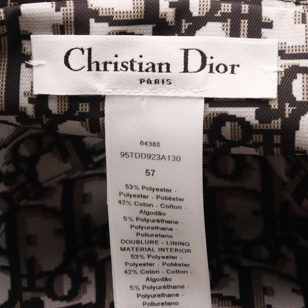 Christian Dior(クリスチャンディオール) TEDDY-D ボブハット オブリーク リバーシブルバケットハット 帽子 ブラック 95TDD923A130