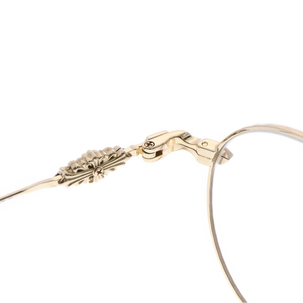 CHROME HEARTS(クロムハーツ) VAGIDICTORIAN ヴァジディクトリアン フローラルクロス アイウェア 眼鏡 ゴールド