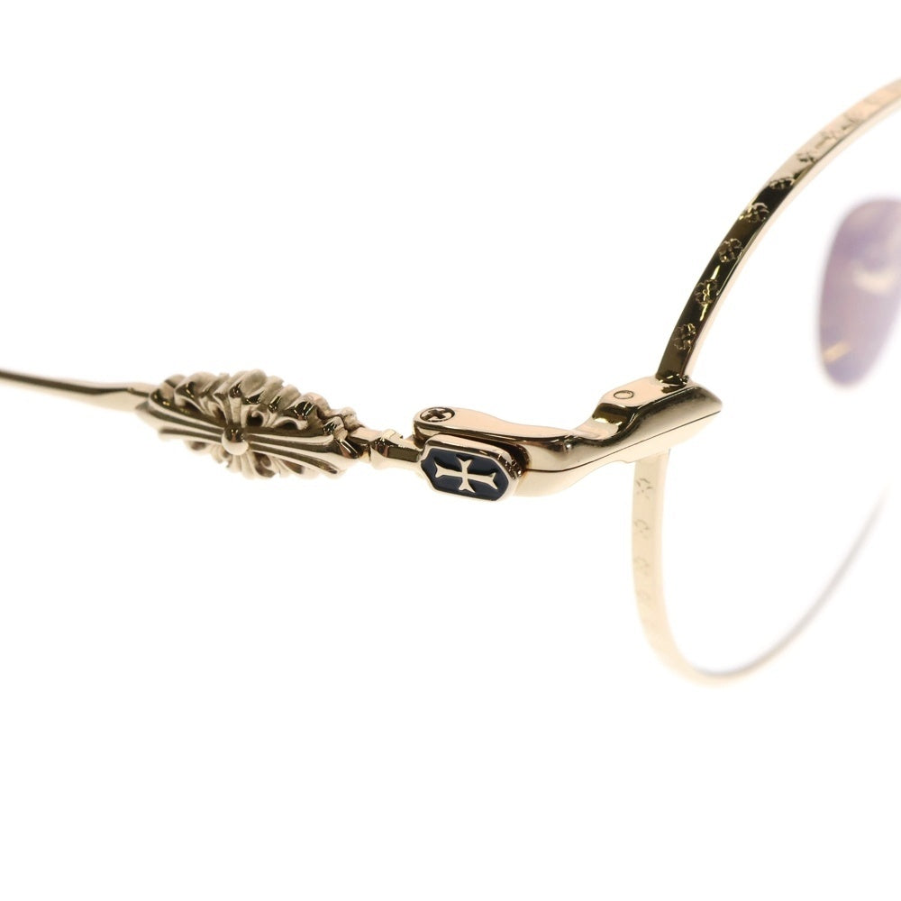 CHROME HEARTS(クロムハーツ) VAGIDICTORIAN ヴァジディクトリアン フローラルクロス アイウェア 眼鏡 ゴールド