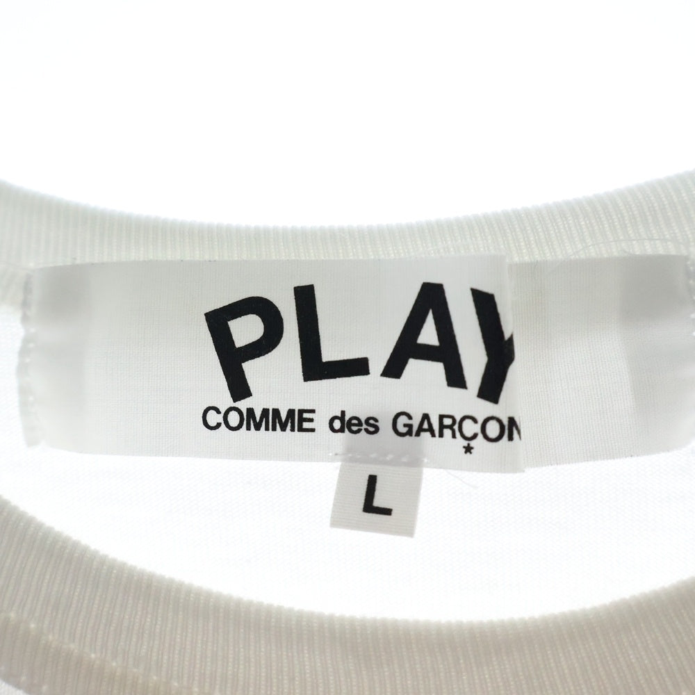 COMME des GARCONS COMME des GARCONS(コムデギャルソンコムデギャルソン) ハートワッペン クルーネック半袖Tシャツ カットソー ホワイト AZ-T108