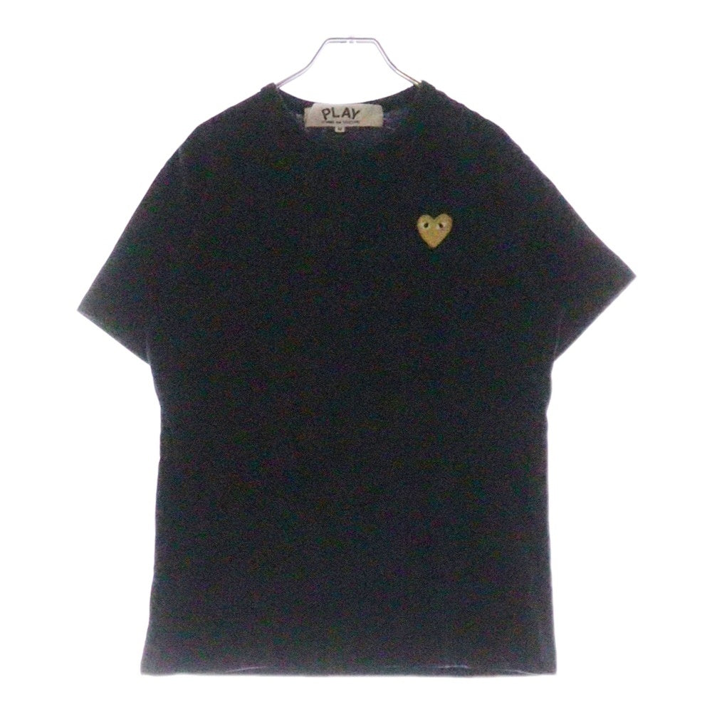 COMME des GARCONS COMME des GARCONS(コムデギャルソンコムデギャルソン) AD2017 ハートワッペン クルーネック半袖Tシャツ カットソー ブラック AZ-T216