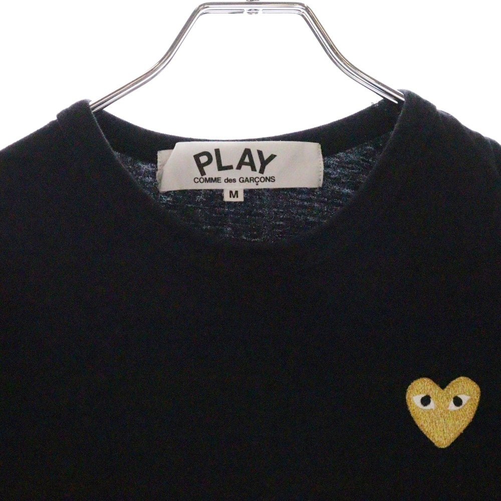 COMME des GARCONS COMME des GARCONS(コムデギャルソンコムデギャルソン) AD2017 ハートワッペン クルーネック半袖Tシャツ カットソー ブラック AZ-T216