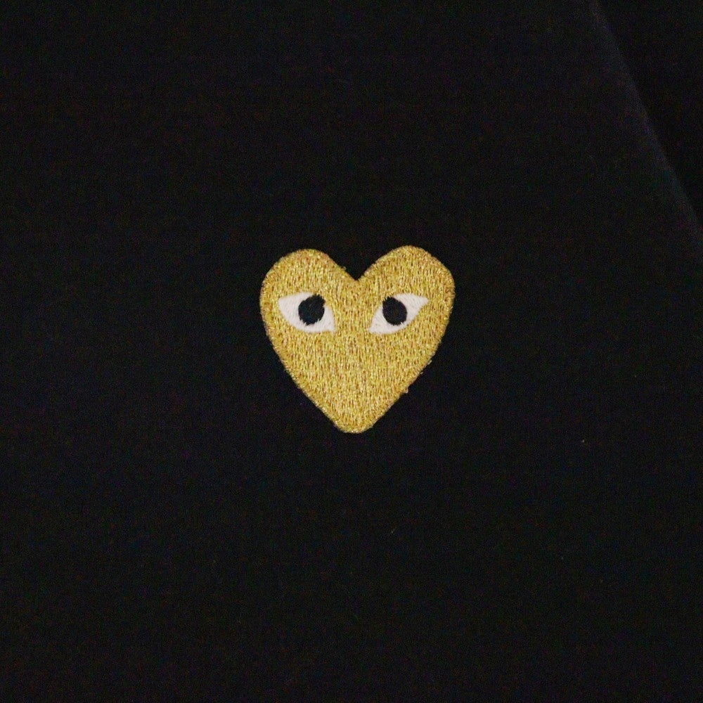 COMME des GARCONS COMME des GARCONS(コムデギャルソンコムデギャルソン) AD2017 ハートワッペン クルーネック半袖Tシャツ カットソー ブラック AZ-T216