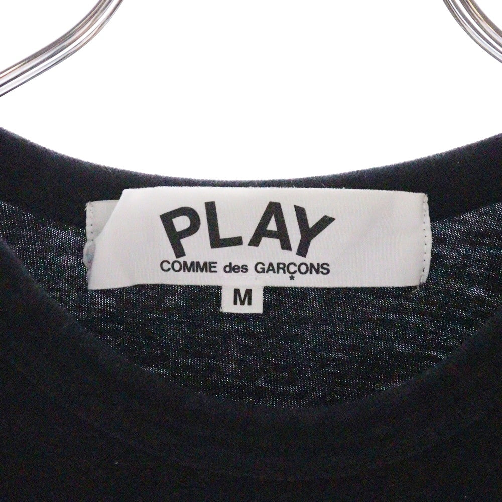 COMME des GARCONS COMME des GARCONS(コムデギャルソンコムデギャルソン) AD2017 ハートワッペン クルーネック半袖Tシャツ カットソー ブラック AZ-T216