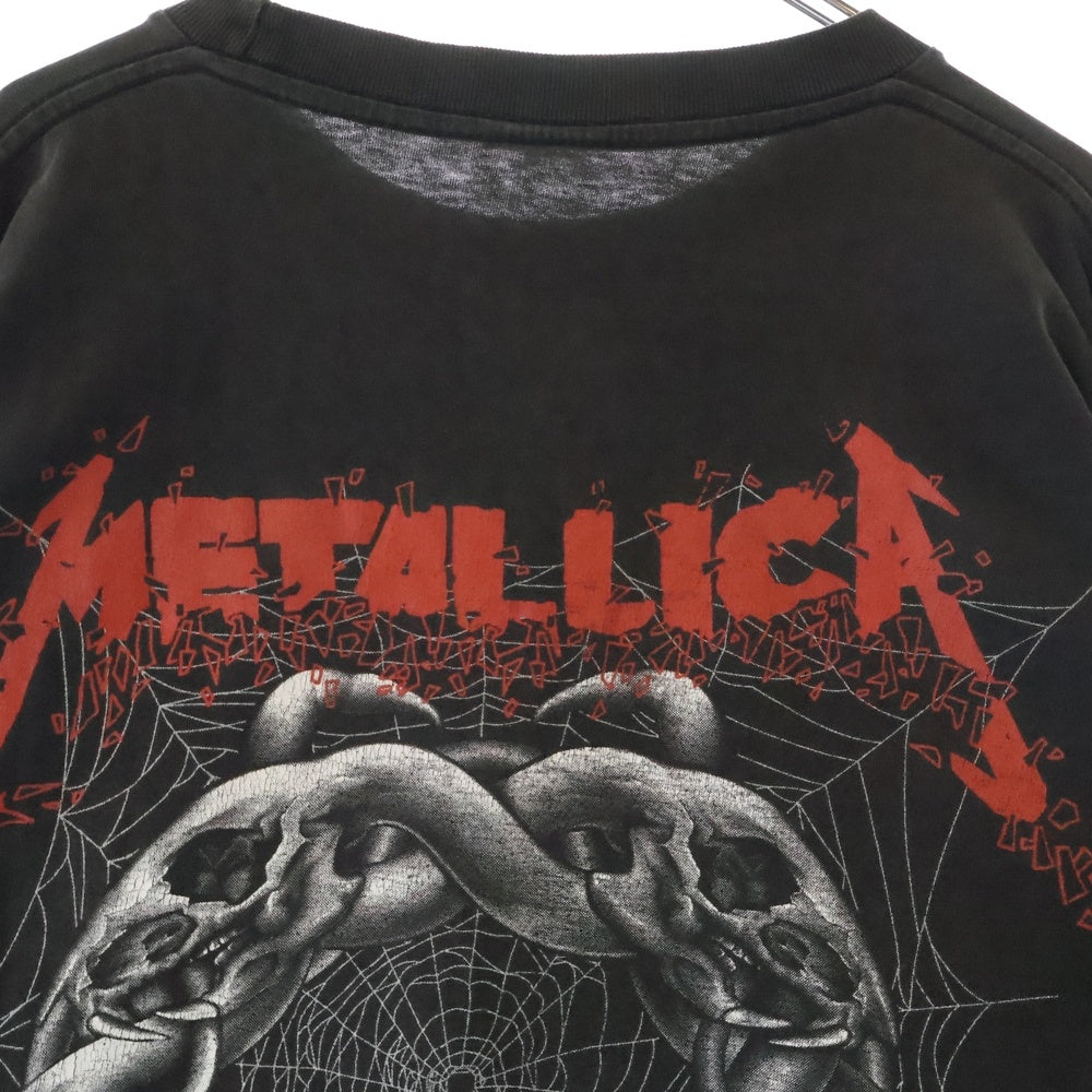 VINTAGE(ヴィンテージ) 90S METALLICA THE STRUGGLE WITHIN メタリカ ザ ストラグル ウィズイン 両面プリント 長袖Tシャツ ロンT カットソー ブラック