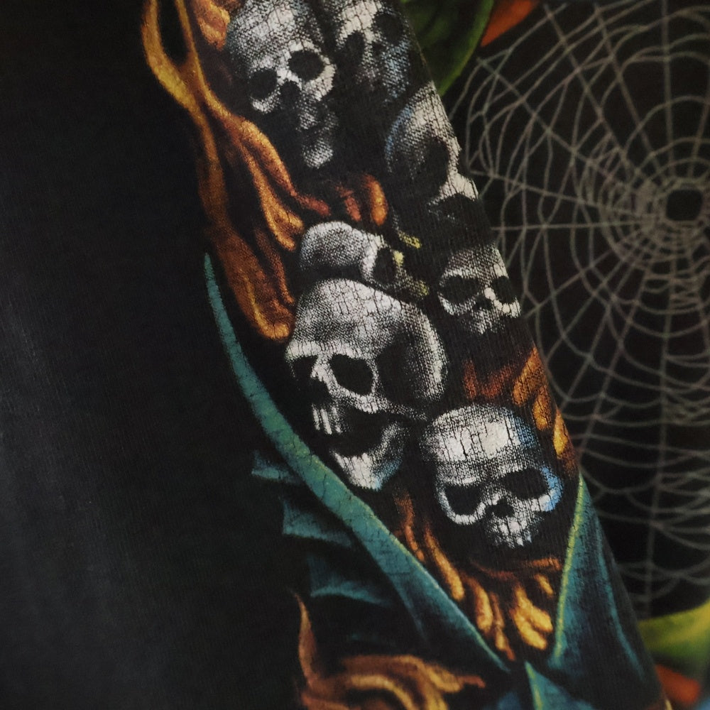 VINTAGE(ヴィンテージ) 90S METALLICA THE STRUGGLE WITHIN メタリカ ザ ストラグル ウィズイン 両面プリント 長袖Tシャツ ロンT カットソー ブラック