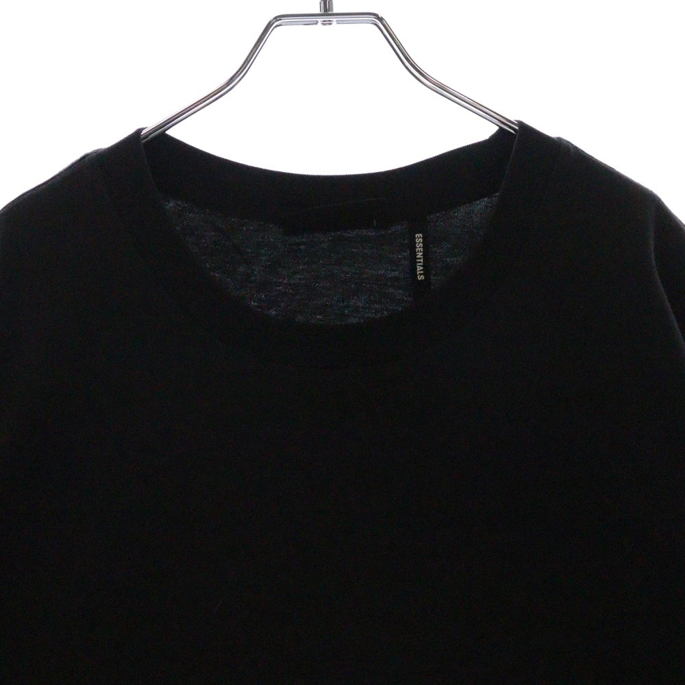 FEAR OF GOD ESSENTIALS(フィアオブゴッド エッセンシャルズ) S/S T-SHIRT バックリフレクターロゴ 半袖Tシャツ ブラック