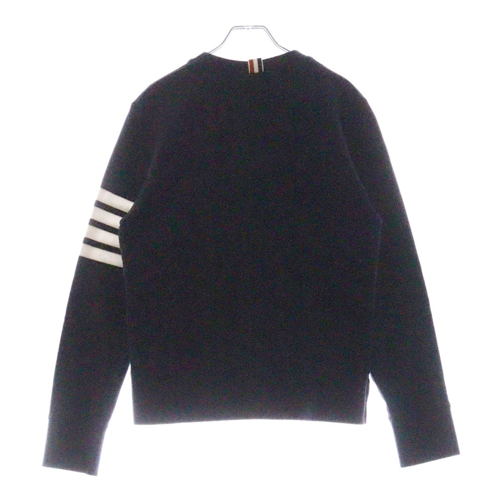 THOM BROWNE(トムブラウン) 4Bar Classic Sweatshirt クルーネックスウェットトレーナー ネイビー MJT021H-00535461