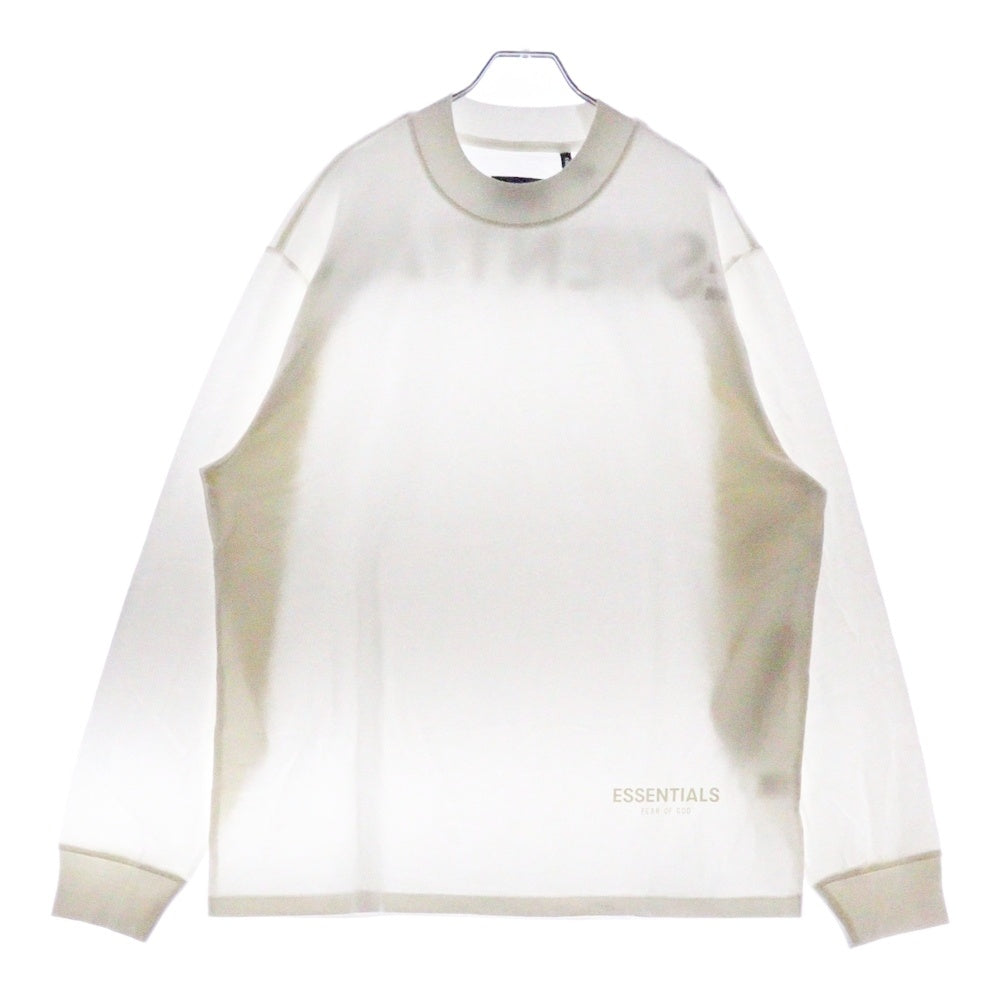 FEAR OF GOD ESSENTIALS(フィアオブゴッド エッセンシャルズ) L/S T-SHIRT バックロゴ 長袖Tシャツ ロンT ホワイト