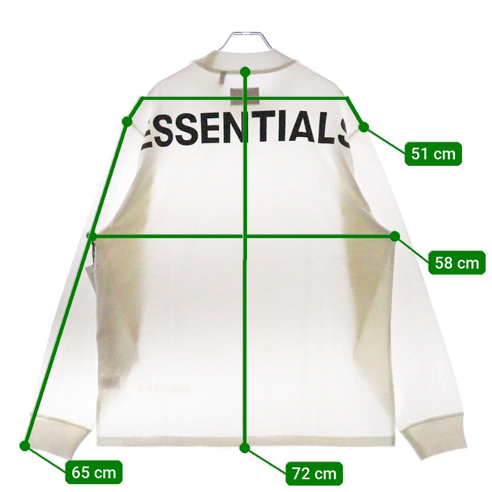 FEAR OF GOD ESSENTIALS(フィアオブゴッド エッセンシャルズ) L/S T-SHIRT バックロゴ 長袖Tシャツ ロンT ホワイト