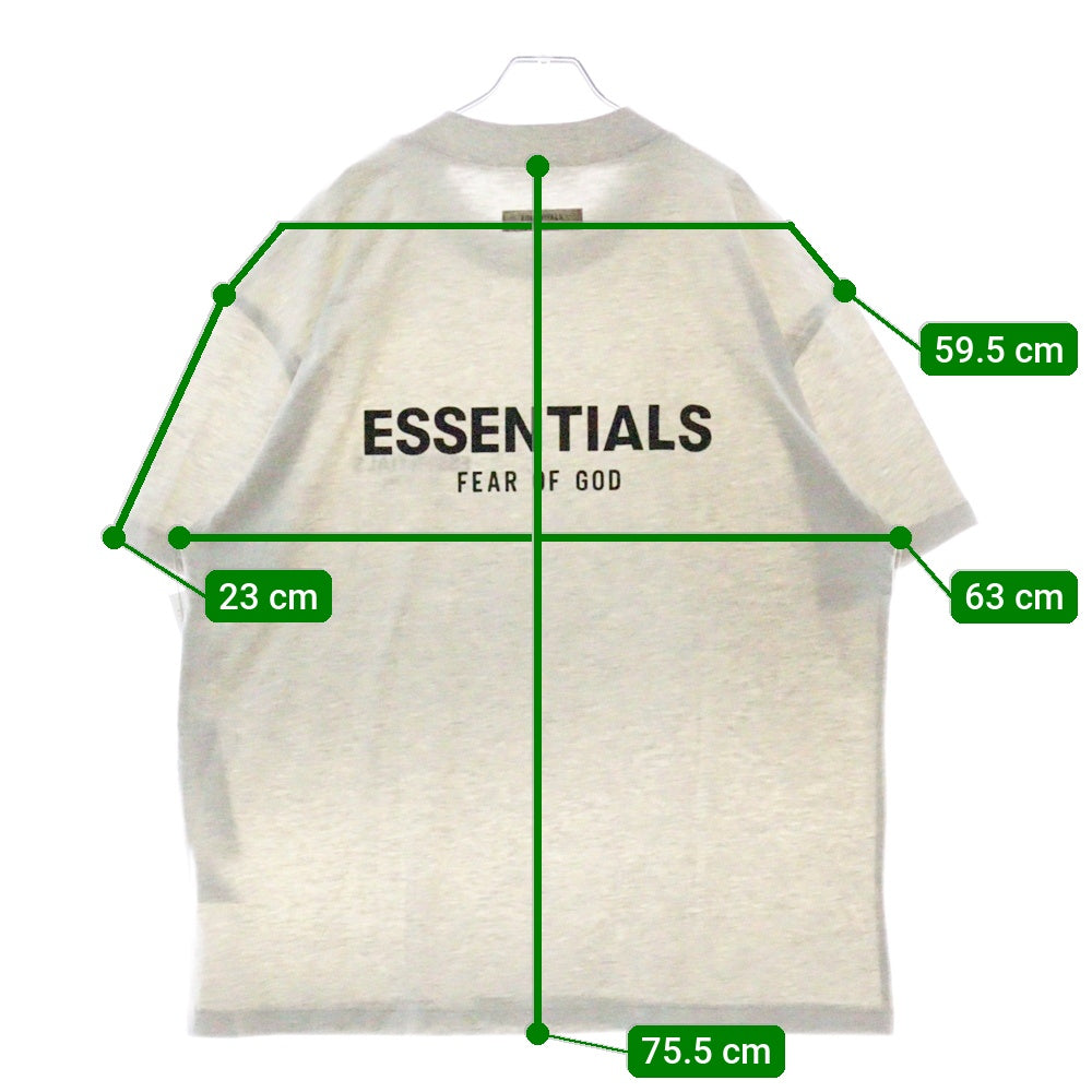 FEAR OF GOD ESSENTIALS(フィアオブゴッド エッセンシャルズ) S/S T-SHIRT フェルトロゴ 半袖Tシャツ グレー