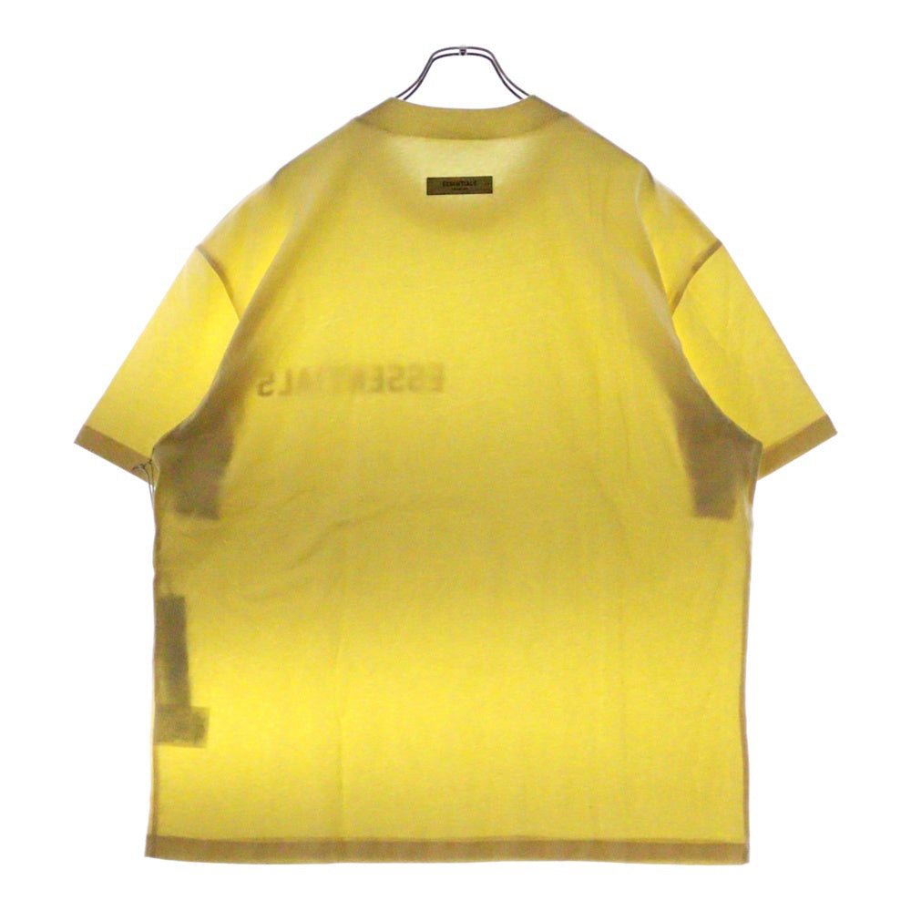 FEAR OF GOD ESSENTIALS(フィアオブゴッド エッセンシャルズ) S/S T-SHIRT フェルトロゴ 半袖Tシャツ イエロー
