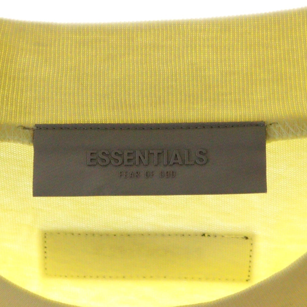 FEAR OF GOD ESSENTIALS(フィアオブゴッド エッセンシャルズ) S/S T-SHIRT フェルトロゴ 半袖Tシャツ イエロー