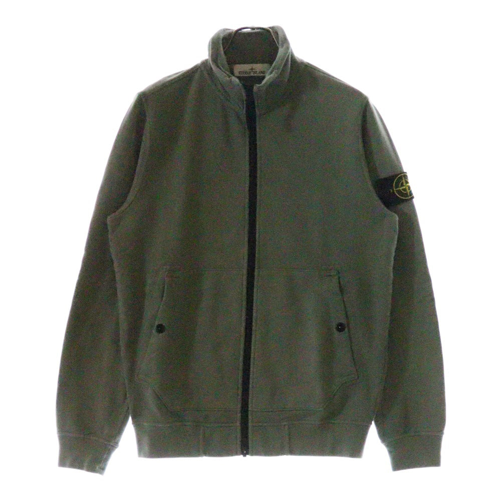 STONE ISLAND(ストーンアイランド) Sweat Track Jacket ロゴワッペン ジップアップ スウェットトラックジャケット カーキ 791562820