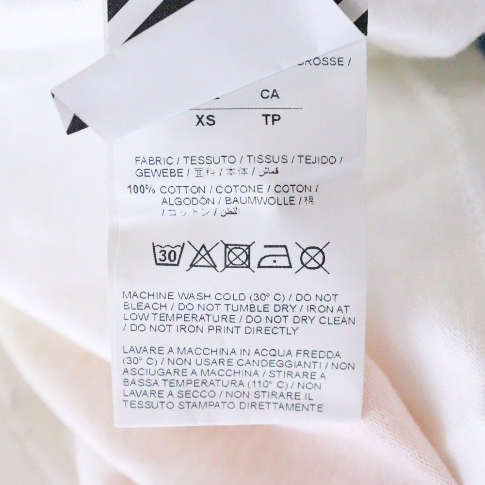 OFF-WHITE(オフホワイト) 18SS Give Peace A Chance Spliced T-Shirt 半袖Tシャツ ホワイト OMAA032S18185075