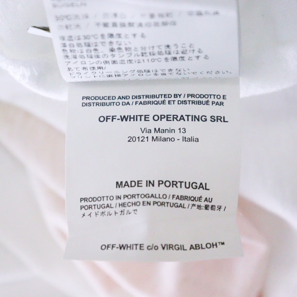 OFF-WHITE(オフホワイト) 18SS Give Peace A Chance Spliced T-Shirt 半袖Tシャツ ホワイト OMAA032S18185075
