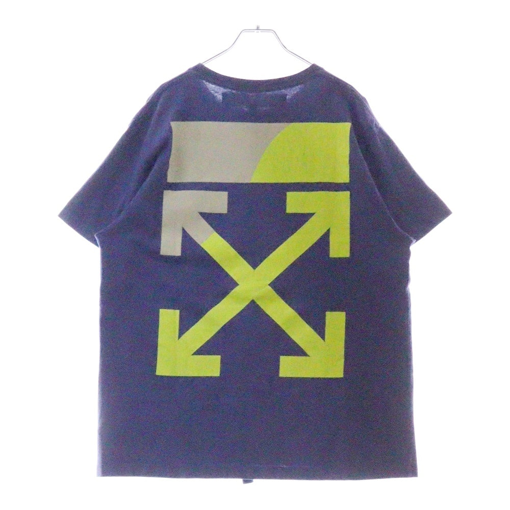 OFF-WHITE(オフホワイト) 19SS Split Logo T-Shirt 半袖Tシャツ ブルー OMAA038S19185006