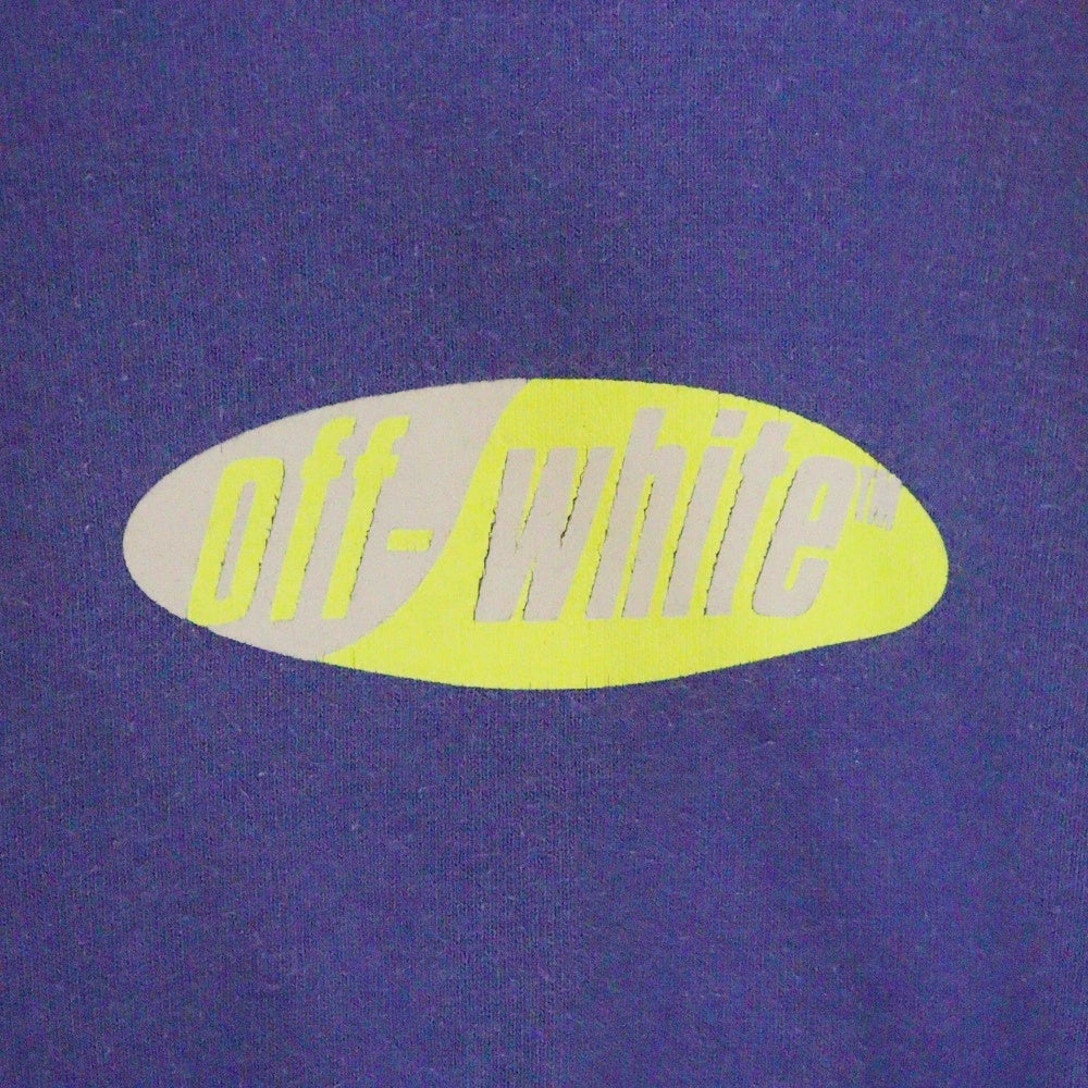 OFF-WHITE(オフホワイト) 19SS Split Logo T-Shirt 半袖Tシャツ ブルー OMAA038S19185006