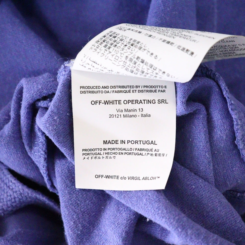 OFF-WHITE(オフホワイト) 19SS Split Logo T-Shirt 半袖Tシャツ ブルー OMAA038S19185006