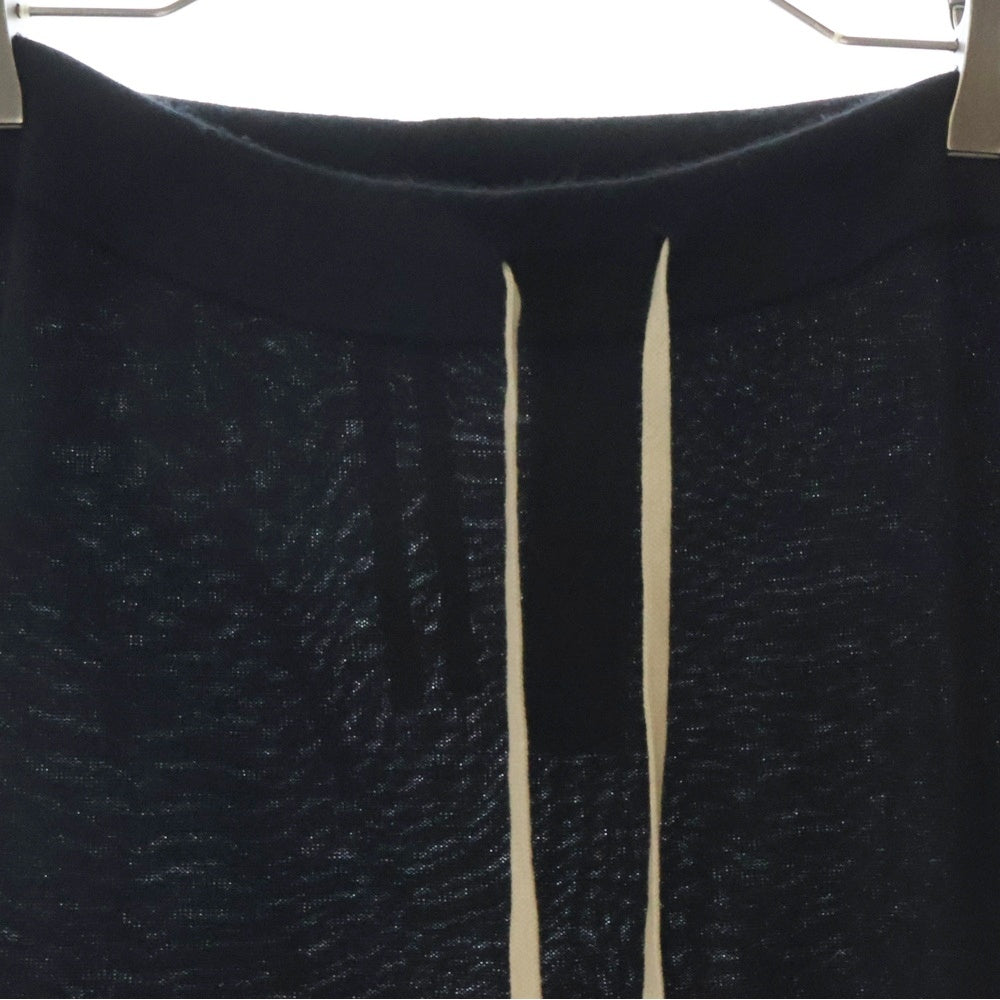 Rick Owens(リックオウエンス) 21SS Merino Wool Track Pants カシミヤ ニットトラックパンツ ブラック RU21S6653-WS