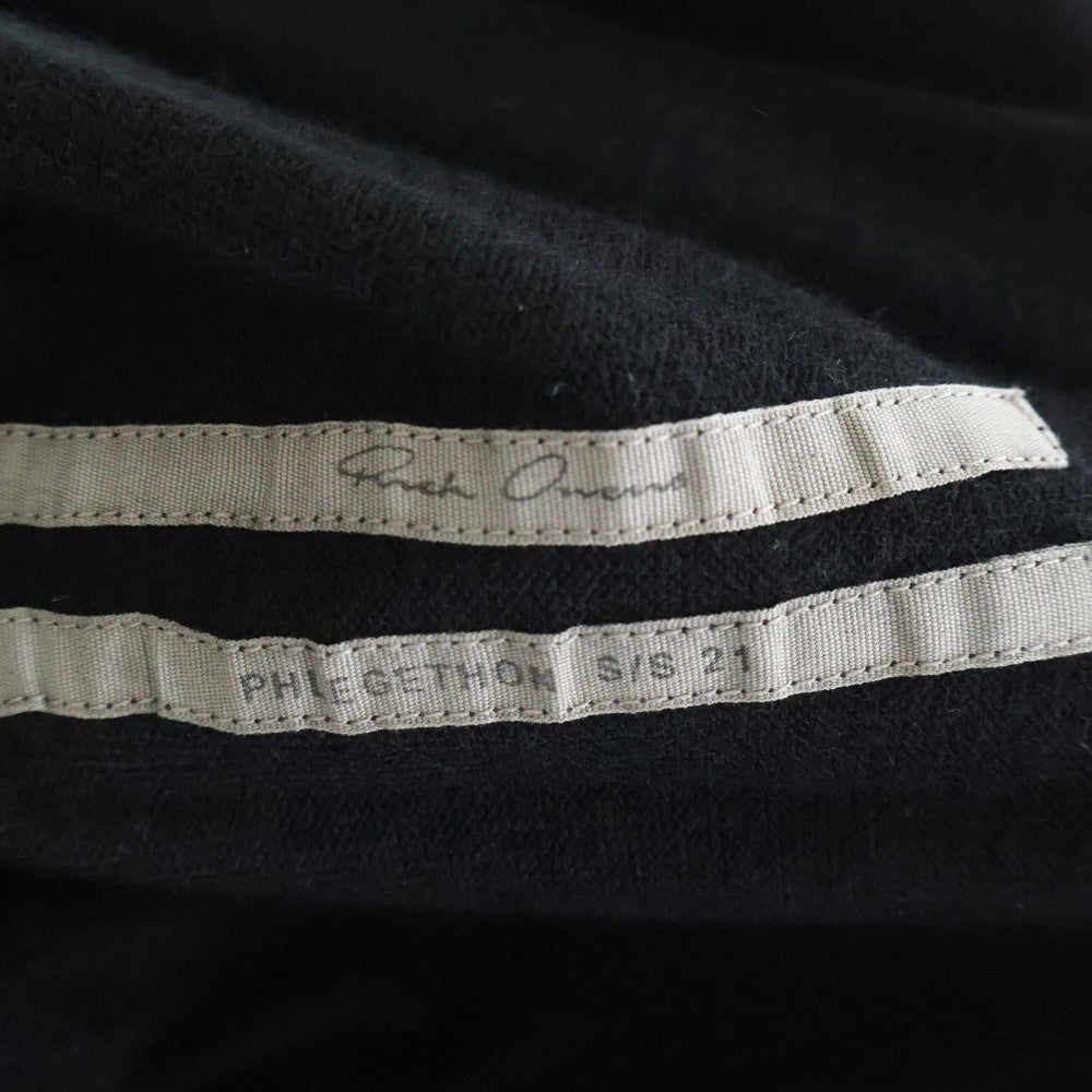 Rick Owens(リックオウエンス) 21SS Merino Wool Track Pants カシミヤ ニットトラックパンツ ブラック RU21S6653-WS