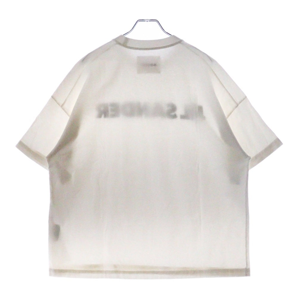JIL SANDER(ジルサンダー) T-SHIRT ロゴプリント 半袖Tシャツ ホワイト JSMU707045 MU248708 102