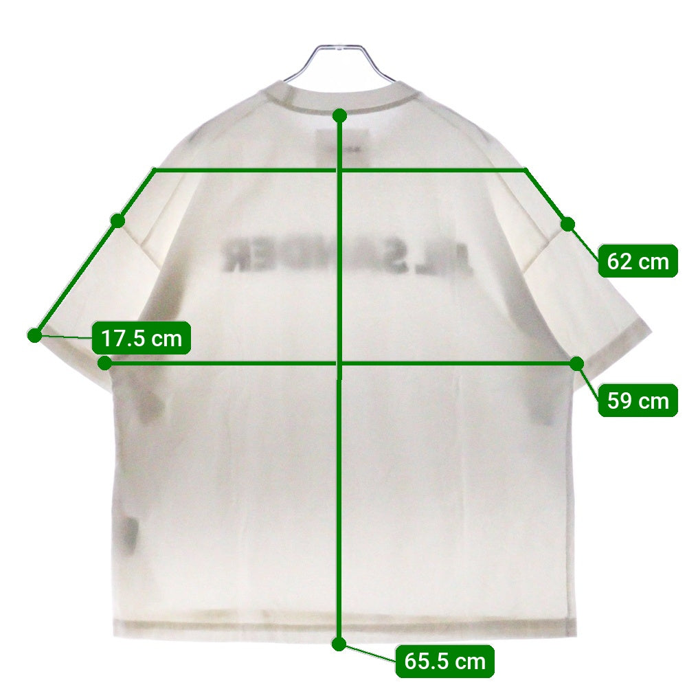JIL SANDER(ジルサンダー) T-SHIRT ロゴプリント 半袖Tシャツ ホワイト JSMU707045 MU248708 102