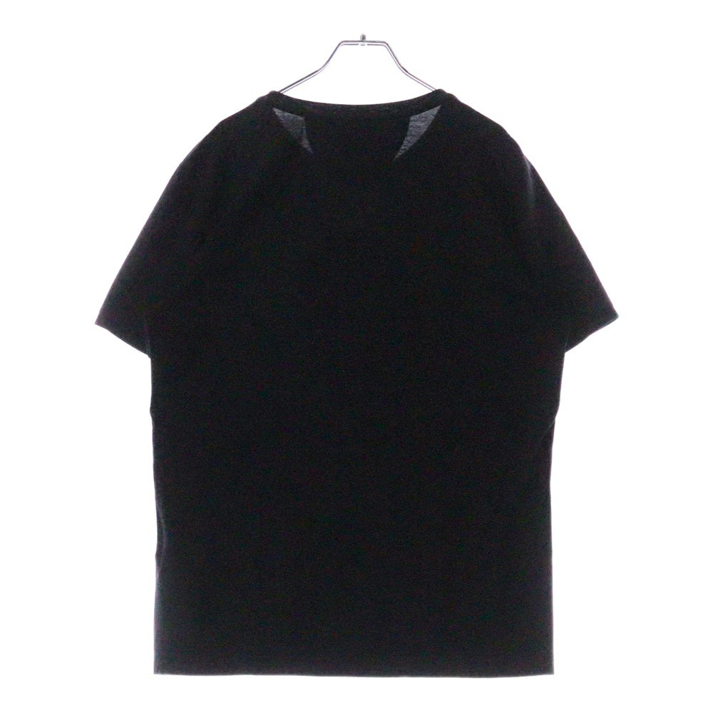 FENDI(フェンディ) 17SS Karl Loves カールリト レザーパッチ半袖Tシャツ ブラック FY0682 8CB