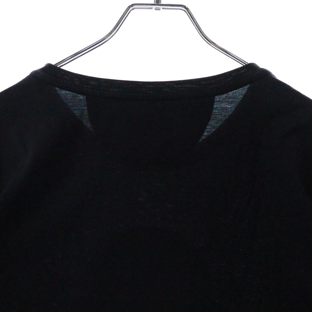 FENDI(フェンディ) 17SS Karl Loves カールリト レザーパッチ半袖Tシャツ ブラック FY0682 8CB