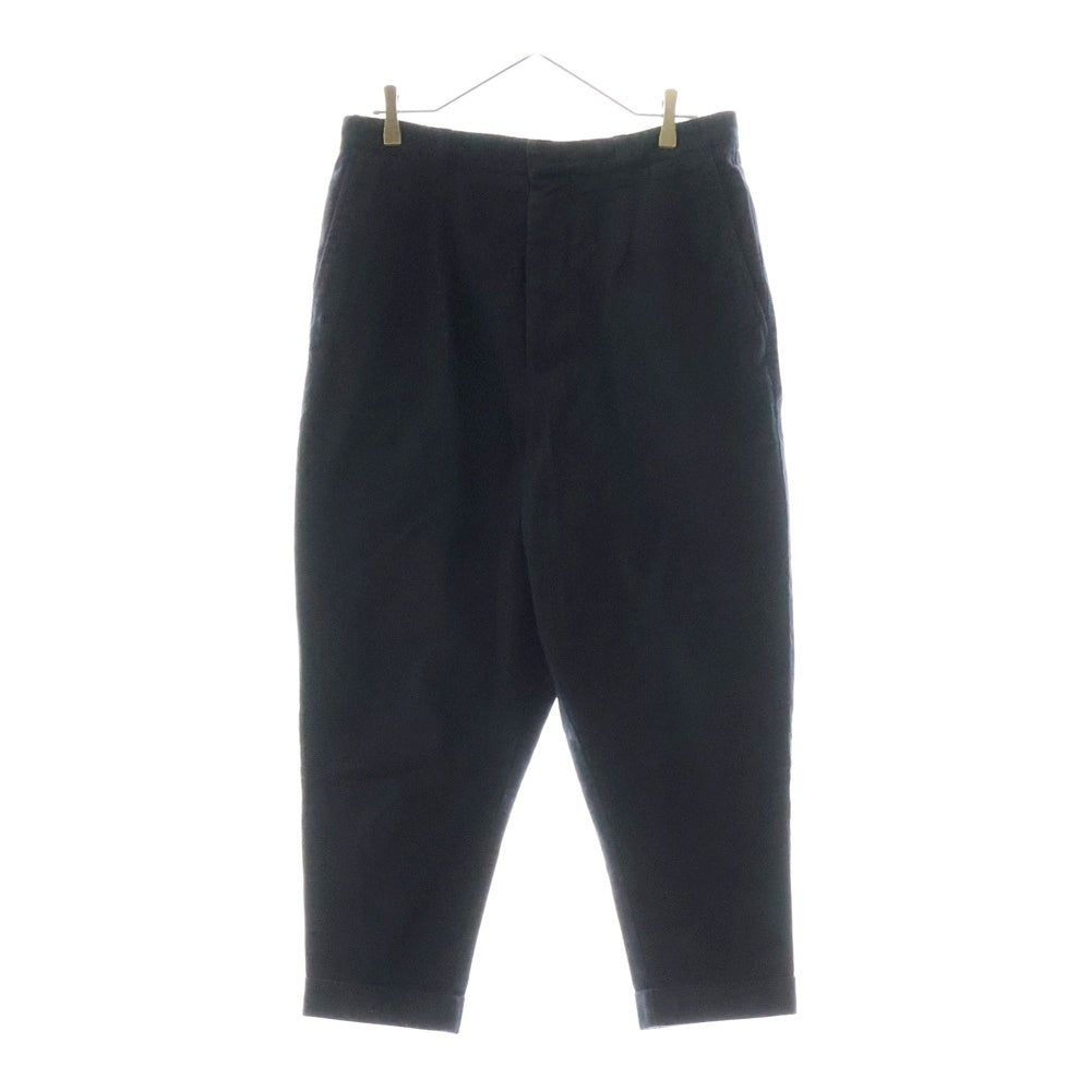 AMI Alexandre Mattiussi(アミアレクサンドルマテュッシ) OVERSIZE CARROT FIT TROUSERS ハートロゴ刺繍 ワークパンツ ブラック H19T617.248