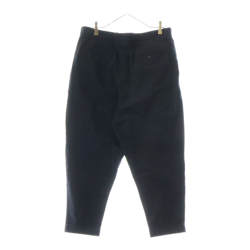 AMI Alexandre Mattiussi(アミアレクサンドルマテュッシ) OVERSIZE CARROT FIT TROUSERS ハートロゴ刺繍 ワークパンツ ブラック H19T617.248