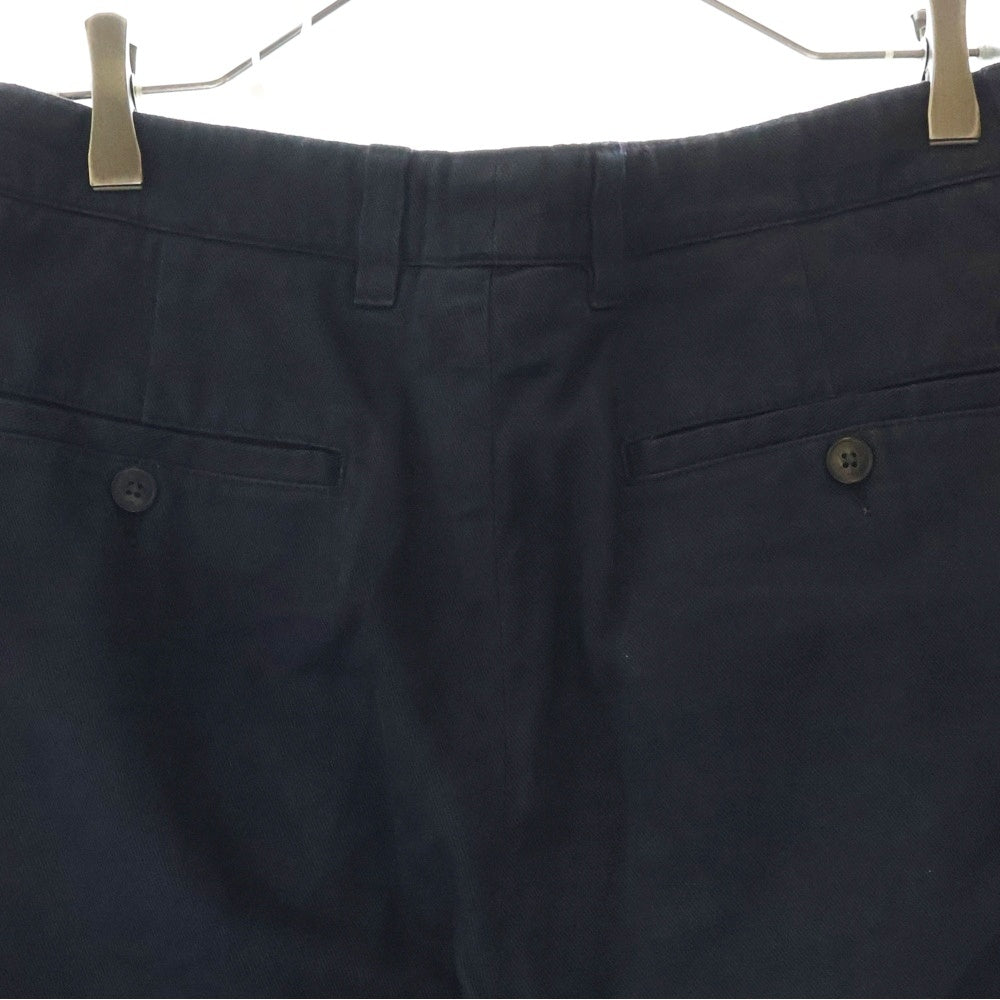 AMI Alexandre Mattiussi(アミアレクサンドルマテュッシ) OVERSIZE CARROT FIT TROUSERS ハートロゴ刺繍 ワークパンツ ブラック H19T617.248