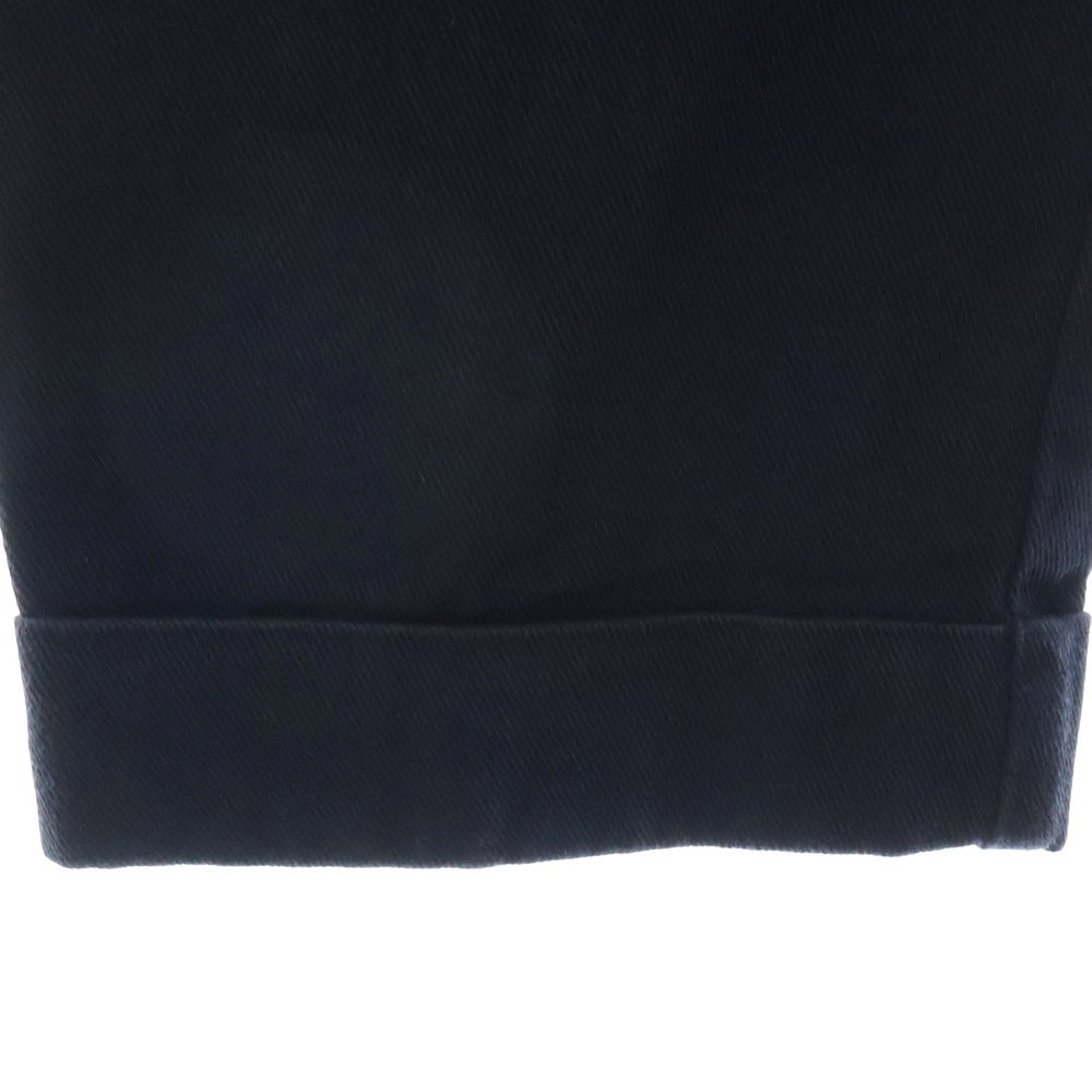 AMI Alexandre Mattiussi(アミアレクサンドルマテュッシ) OVERSIZE CARROT FIT TROUSERS ハートロゴ刺繍 ワークパンツ ブラック H19T617.248