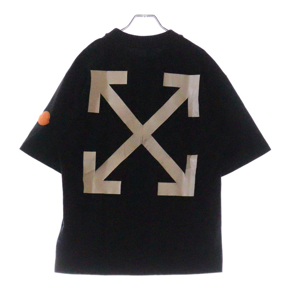 MONCLER(モンクレール) 17SS ×OFF WHITE MAGLIA GIROCOLLO T-SHIRT オフホワイト 半袖Tシャツ ブラック C109H8001350 83152