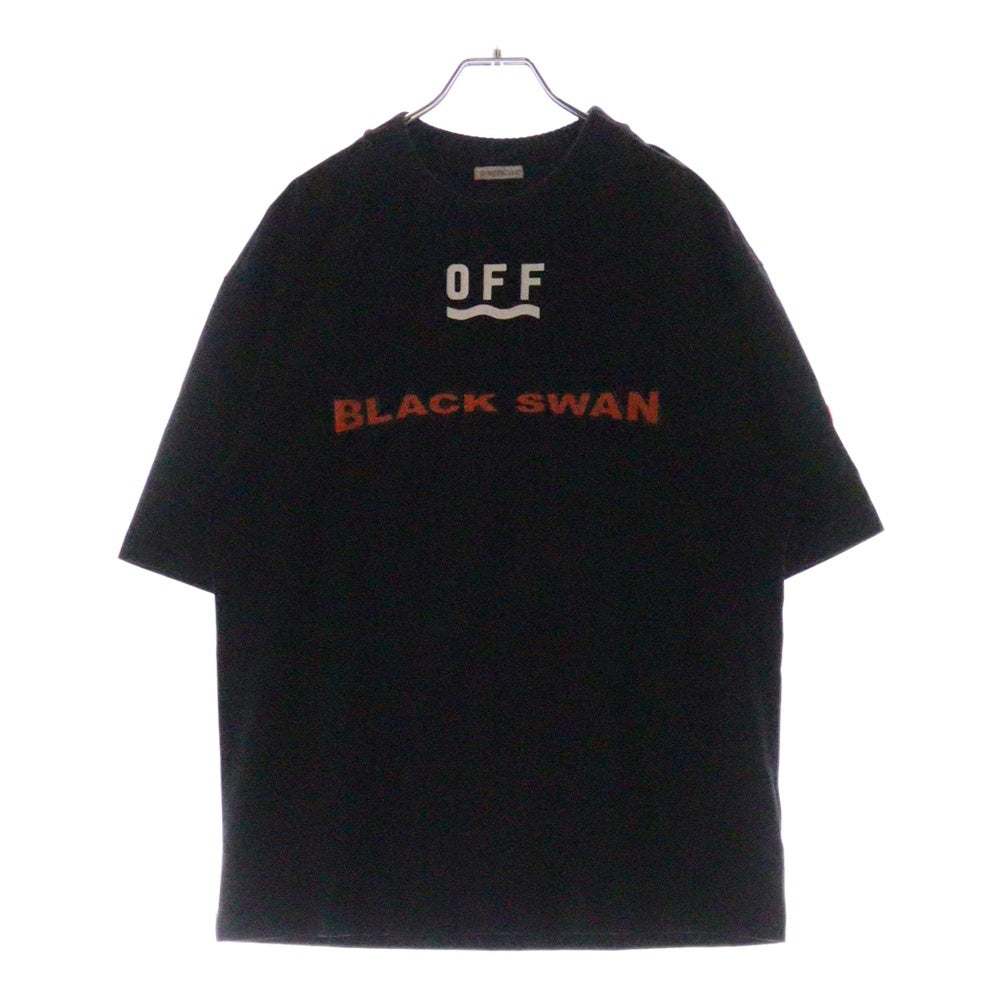 MONCLER(モンクレール) 17SS ×OFF WHITE MAGLIA GIROCOLLO T-SHIRT オフホワイト 半袖Tシャツ ブラック C109H8001350 83152