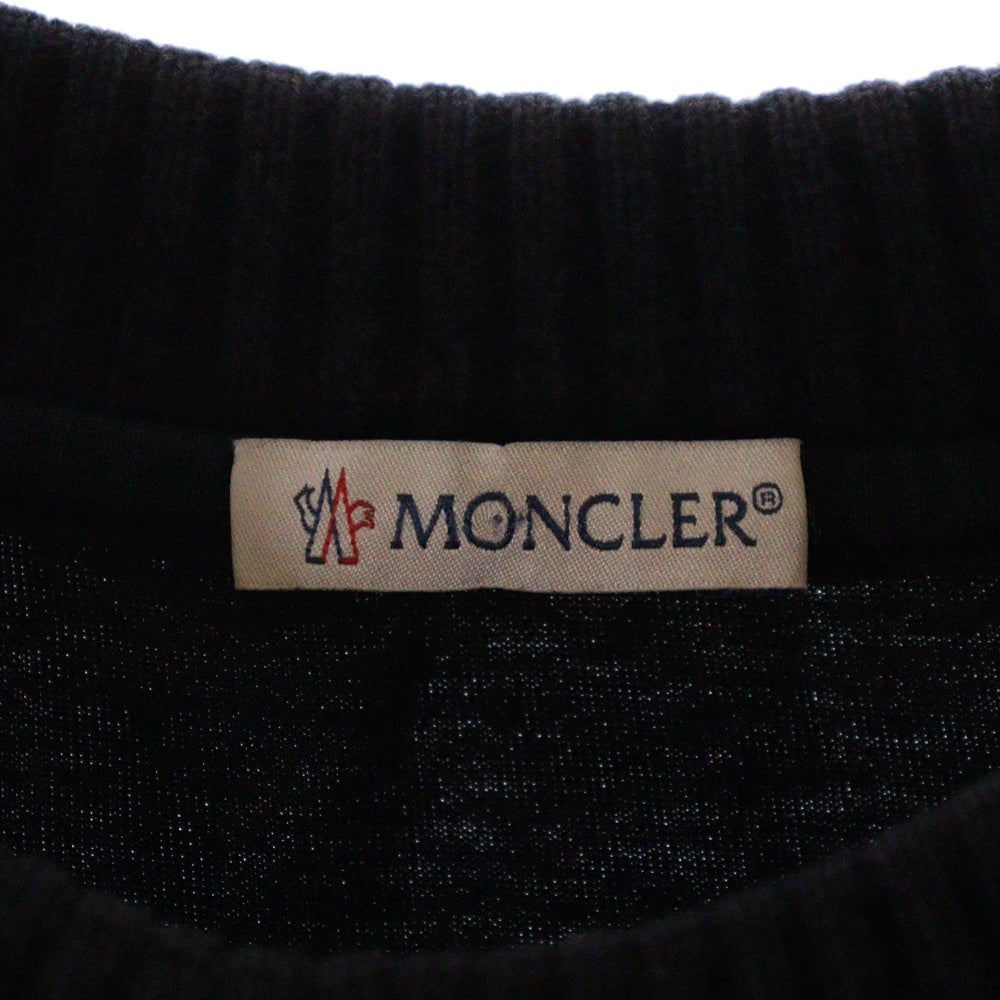 MONCLER(モンクレール) 17SS ×OFF WHITE MAGLIA GIROCOLLO T-SHIRT オフホワイト 半袖Tシャツ ブラック C109H8001350 83152