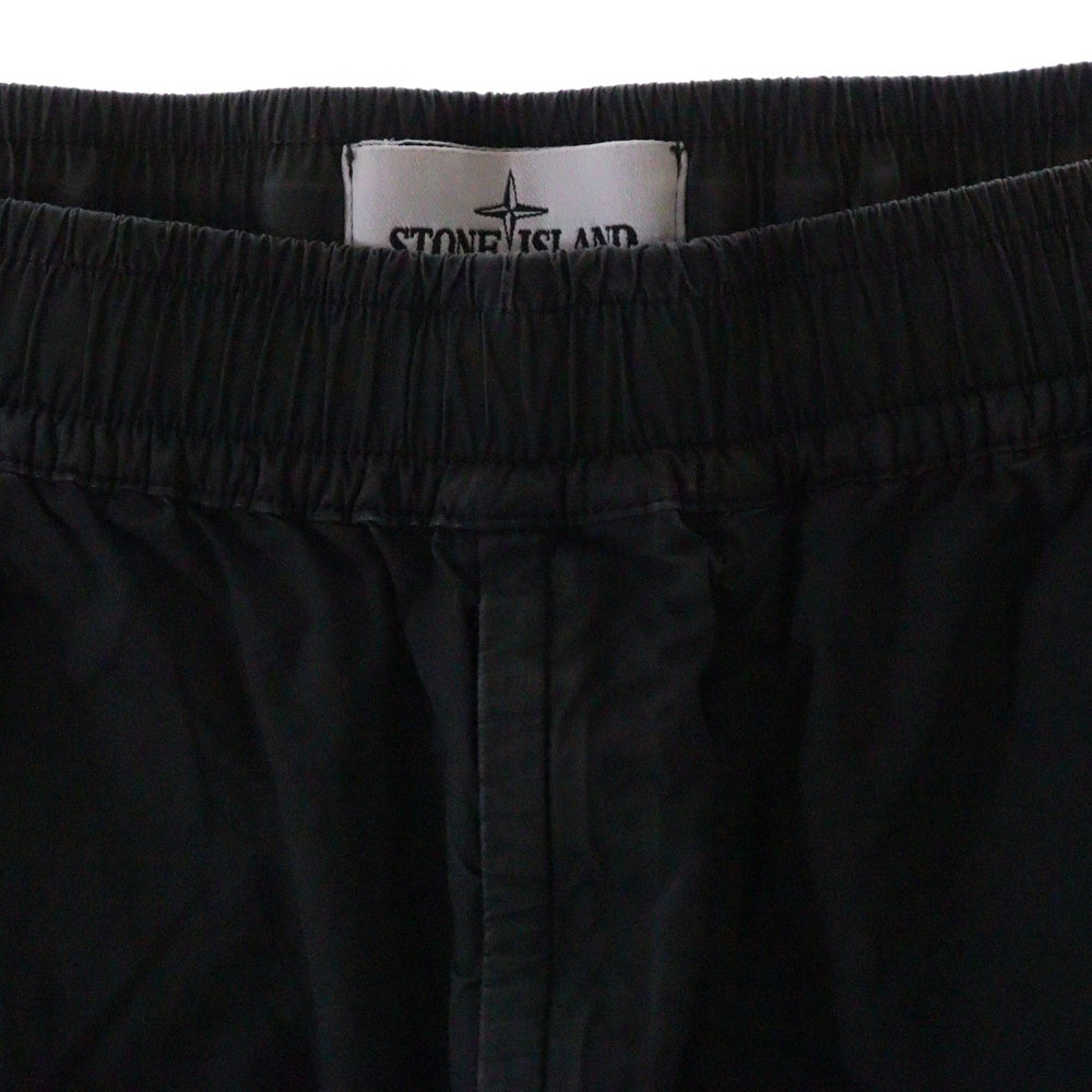 STONE ISLAND(ストーンアイランド) RE-T Garmentdyed Stretch Pants ロゴワッペンカーゴパンツ グレー 761531303