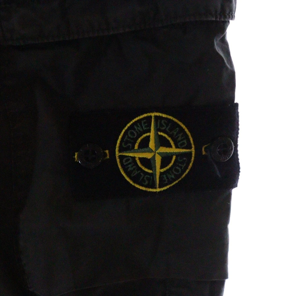 STONE ISLAND(ストーンアイランド) RE-T Garmentdyed Stretch Pants ロゴワッペンカーゴパンツ グレー 761531303
