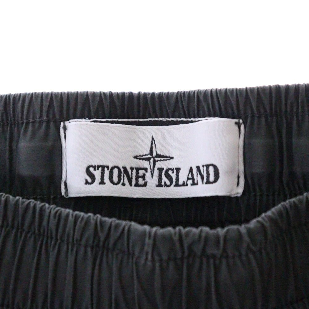 STONE ISLAND(ストーンアイランド) RE-T Garmentdyed Stretch Pants ロゴワッペンカーゴパンツ グレー 761531303