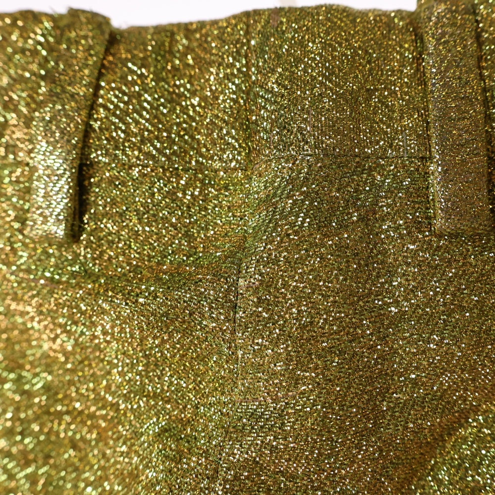 GUCCI(グッチ) Spangle Flare Pants スパンコール装飾 フレアパンツ イエロー 484085 Z403H