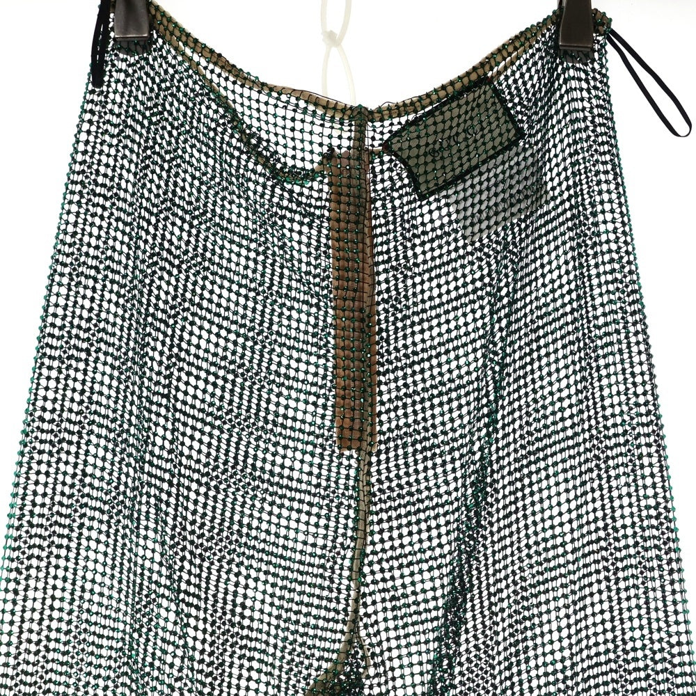 GUCCI(グッチ) Spangle Leggings スパンコール装飾 シースルーレギンスパンツ グリーン 492725 ZJE51