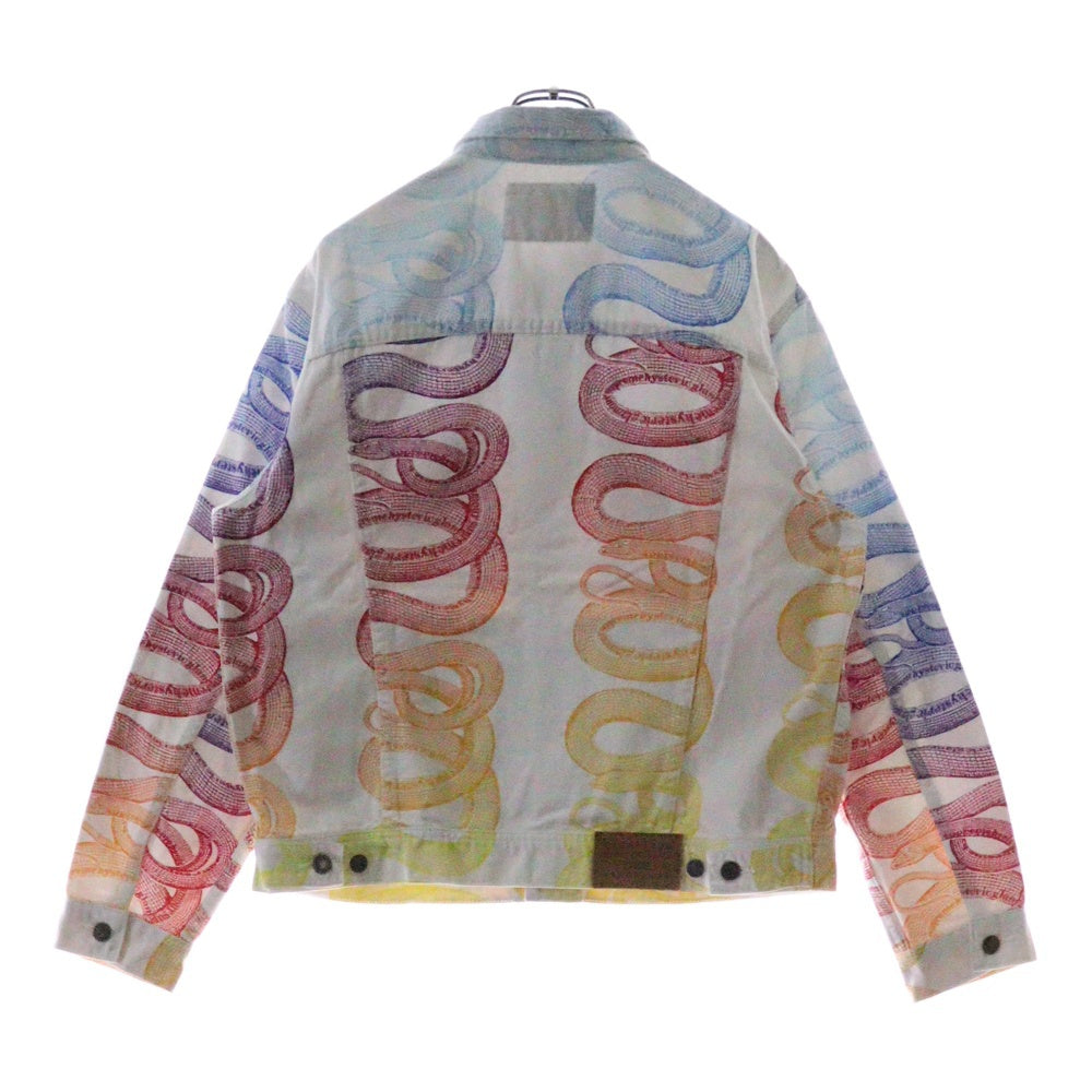 SUPREME(シュプリーム) 21SS ×HYSTERIC GLAMOUR Snake Denim Jacket ヒステリックグラマー デニムトラッカージャケット ホワイト