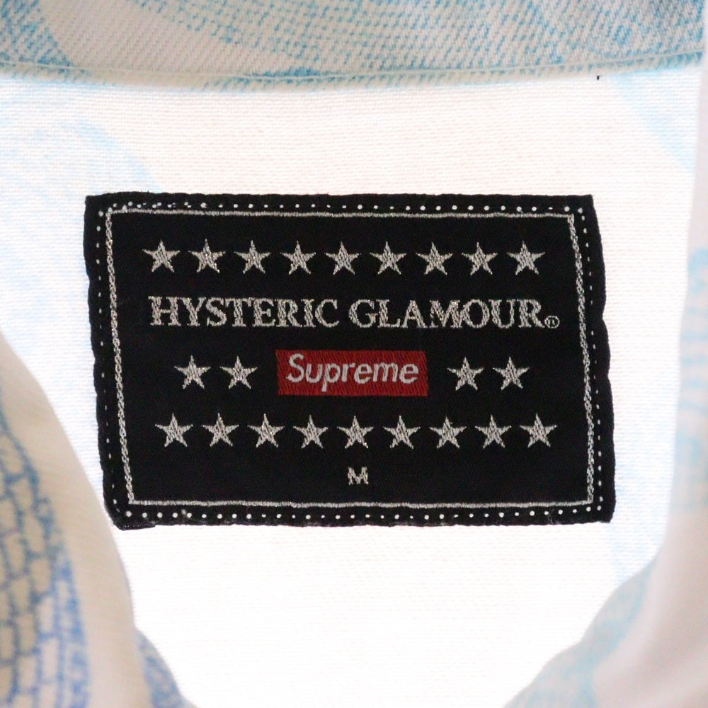SUPREME(シュプリーム) 21SS ×HYSTERIC GLAMOUR Snake Denim Jacket ヒステリックグラマー デニムトラッカージャケット ホワイト