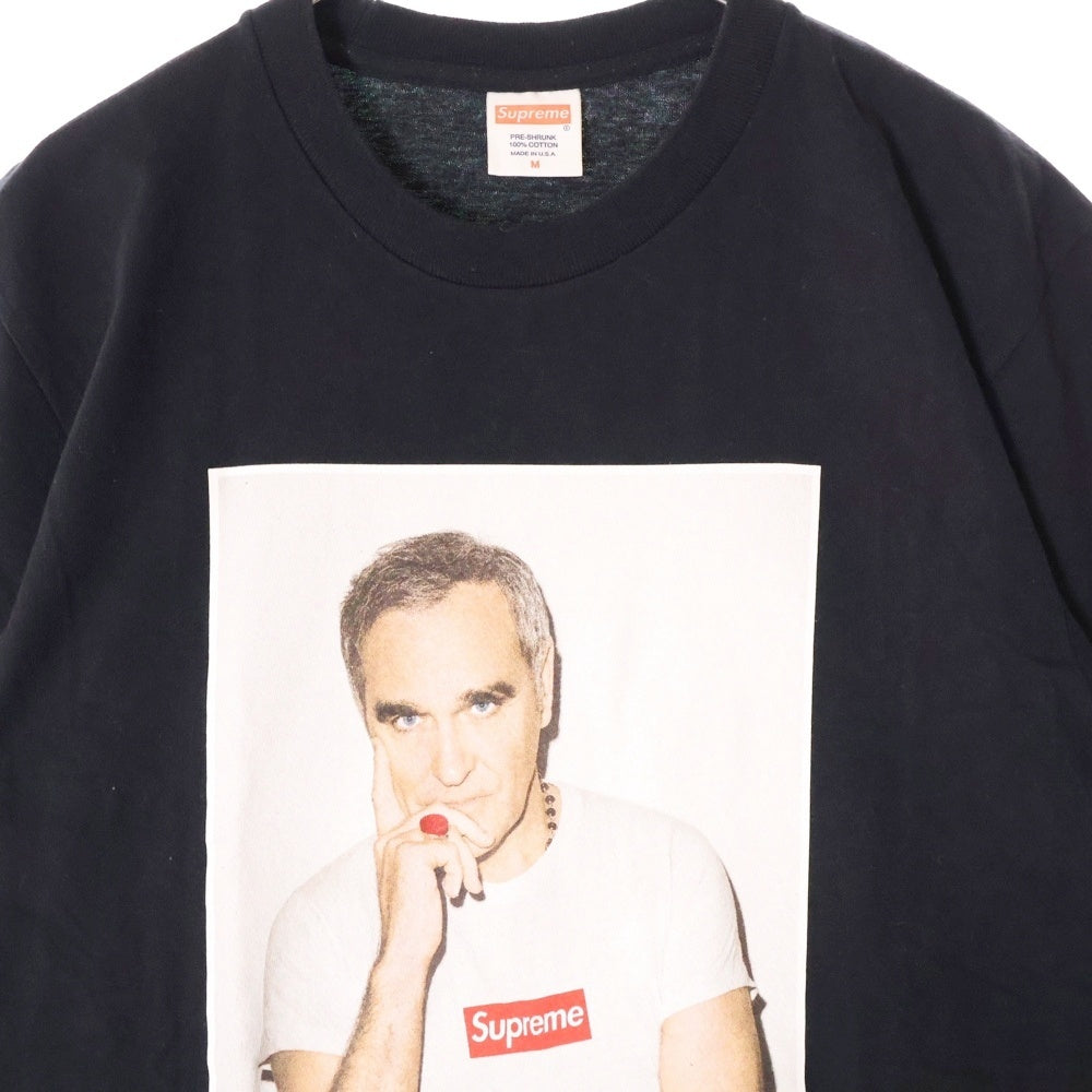 SUPREME(シュプリーム) 16SS Morrissey Tee モリッシー フォトプリント半袖Tシャツ ブラック