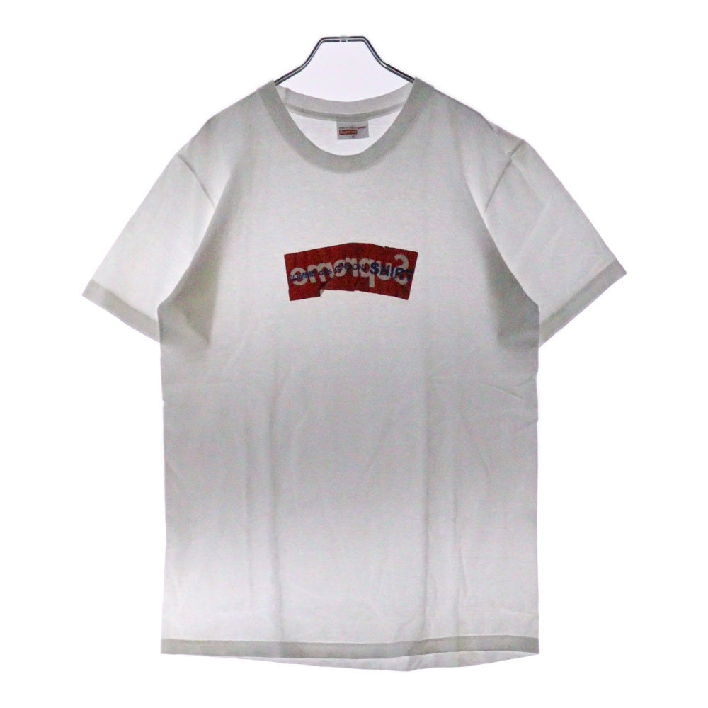 SUPREME(シュプリーム) 17SS Comme des Garcons SHIRT Box Logo Tee コムデギャルソンシャツ ボックスロゴ 半袖Tシャツ ホワイト