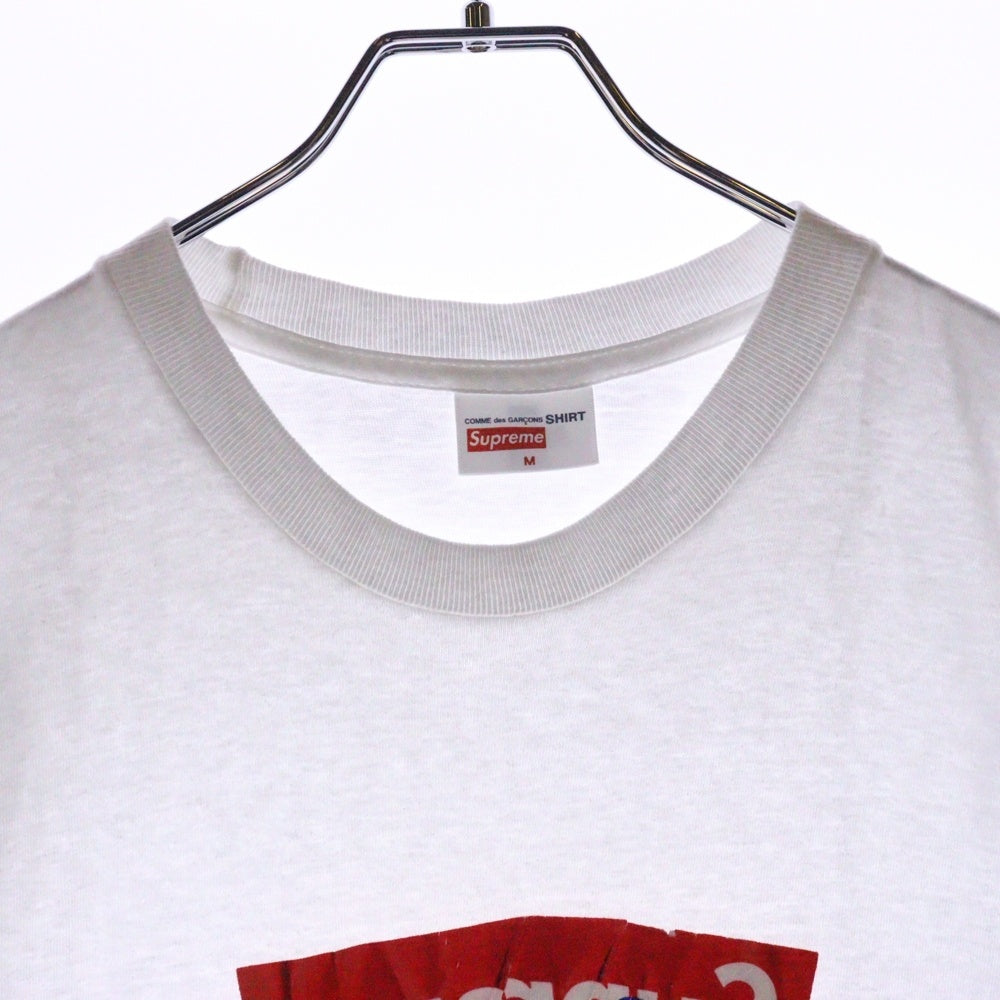 SUPREME(シュプリーム) 17SS Comme des Garcons SHIRT Box Logo Tee コムデギャルソンシャツ ボックスロゴ 半袖Tシャツ ホワイト